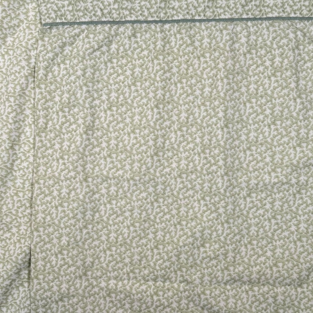 Waverly Garden Room Standard Pillowcases Set of 2 Sage Green Floral Cotton Piped - Picture 2 of 9